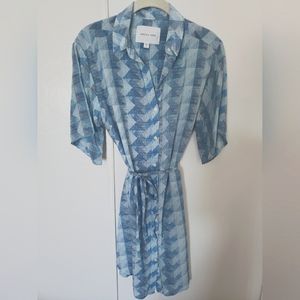 Amour Vert Silk Shirt Dress Size S